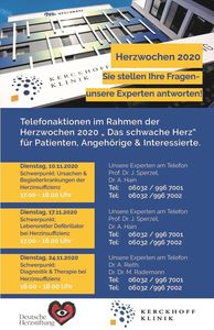 Herzwochen 2020 Telefonaktion in der KK