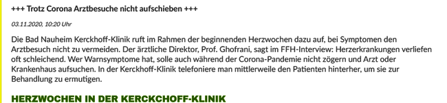Hit Radio FFH Interview mit Prof. Ghofrani