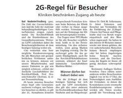 2G Regel an Kerckhoff-Klinik