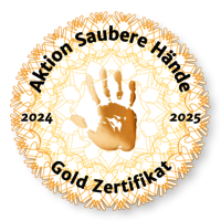 Aktion Saubere Hände - Gold Zertifikat -