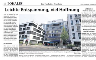 Artikel Wetterauer Zeitung am 21.01.2021