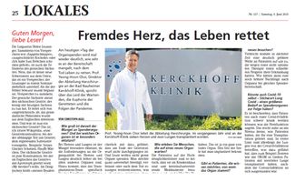 Wetterauer Zeitung Tag der Organspende 05062021 