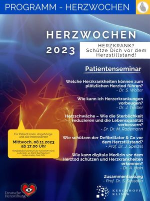 Herzwochen 2023 Patientenveranstaltung