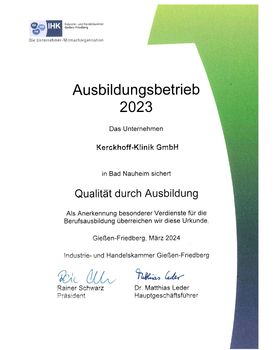 Ausbildungsbetrieb 2023