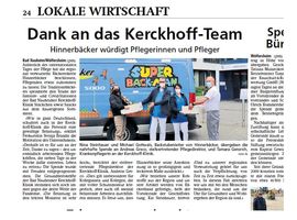 Hinnerbäcker sagt Danke